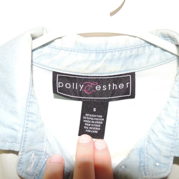 Divided Jean Button-Up - Picture 2 of 4